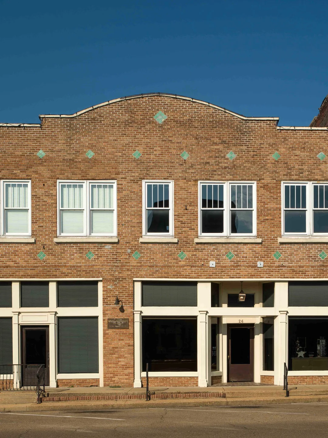 The historic Wood Eye Clinic building on Main Street in downtown Pontotoc